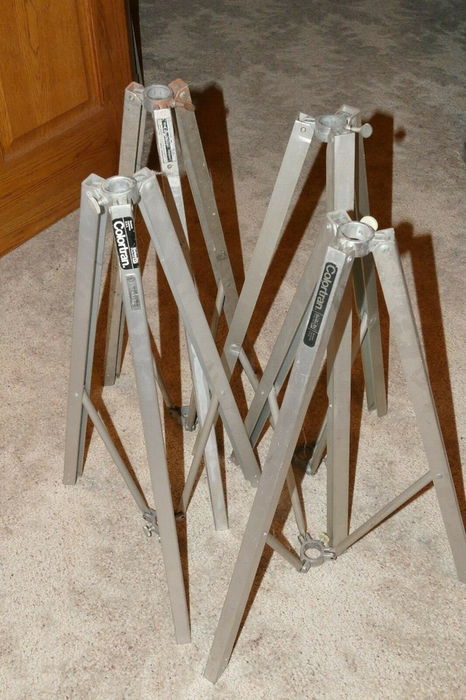 4 Colortran Light Stands, no center posts- Studio Light Stand Professional Grade
