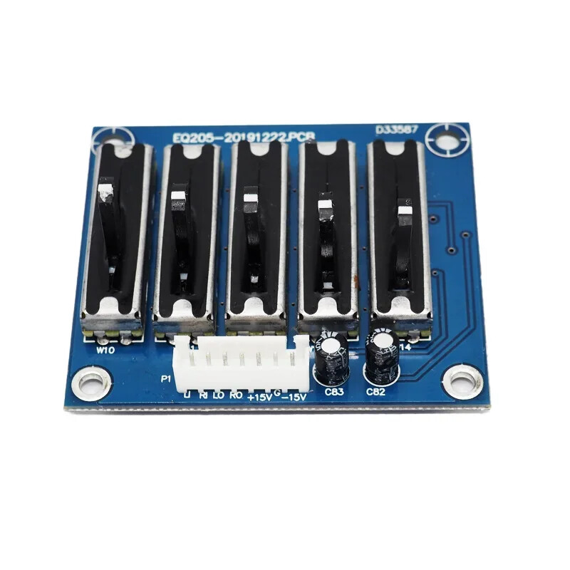 Dual Power DC Supply 5/10/15 Segment EQ Equalizer Pre Tone Board