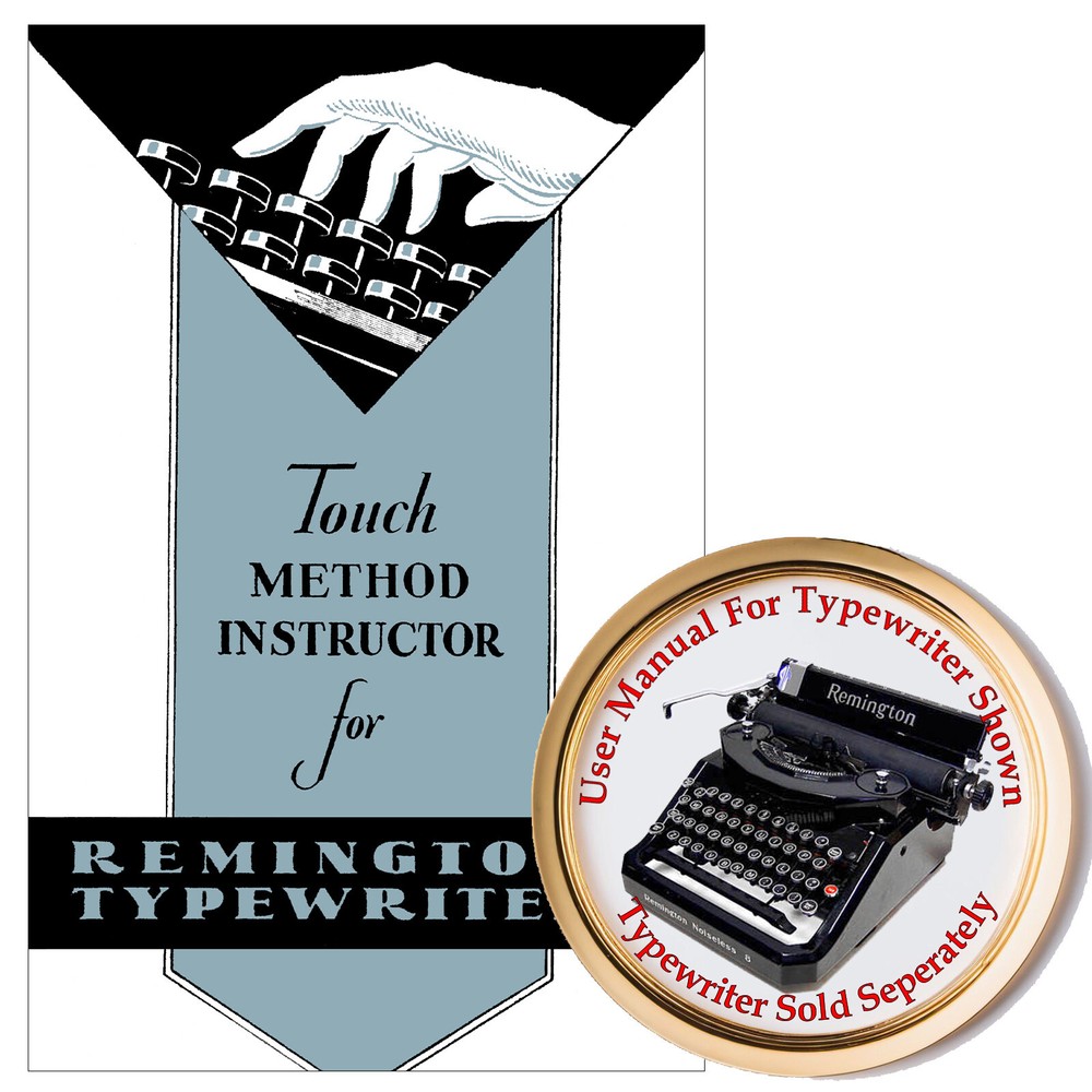 Remington Noiseless Desk Model 8 Typewriter User Instruction Manual