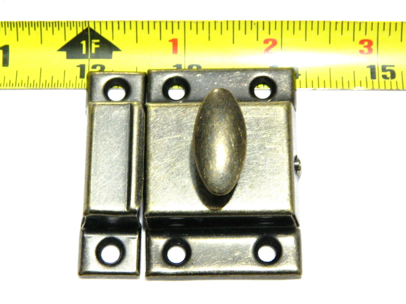 Vintage Cabinet Latch Antique Brass Finish Farm House