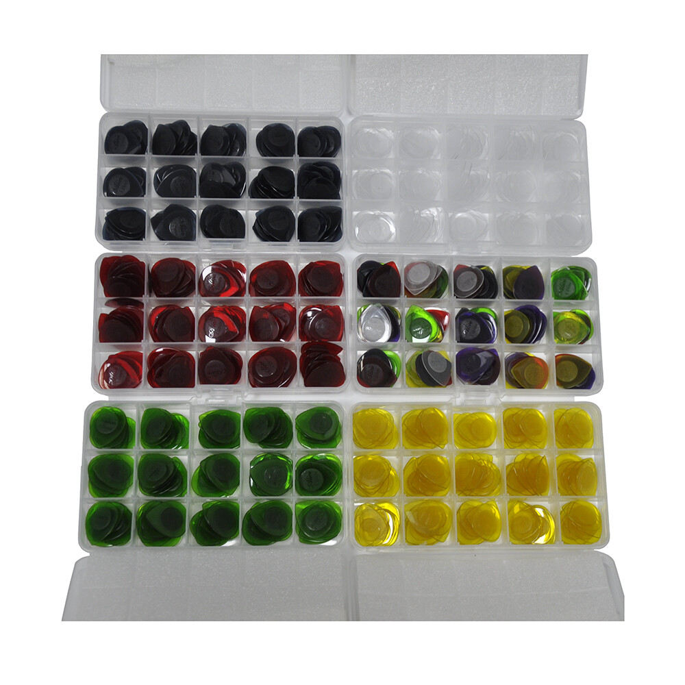 100pcs Alice Heavy 1mm Water Drop Teardrop PC Guitar Picks Plectrums With Box