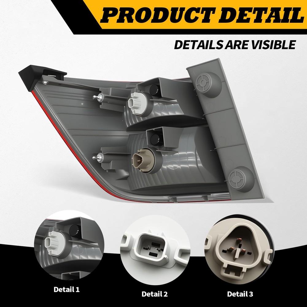 Tail Light Assembly Compatible with Odyssey 2011-2013 Right 33500TK8A01