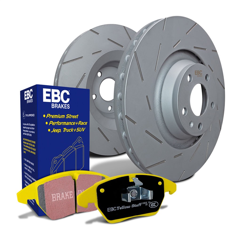 EBC S9KF1772 Front Stage 9 Yellowstuff Brake Kit for 16–23 Volvo S60/S90/XC90