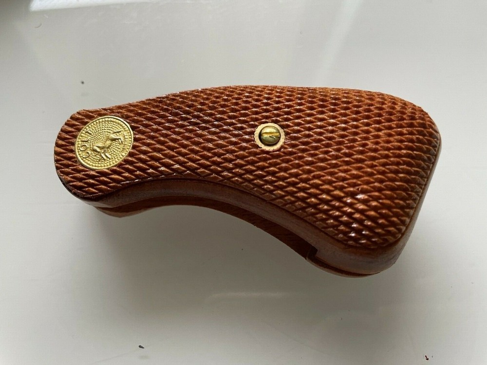 HANDLE GRIPS FOR COLT D FRAME SHORT SQUARE BUTT DETECTIVE DIAMOND BACK CHECKERED