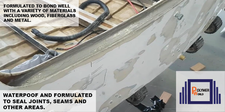 Ceramic Transom Pour for Transom Repairs Docks Power Boats Engine Mounting Wood