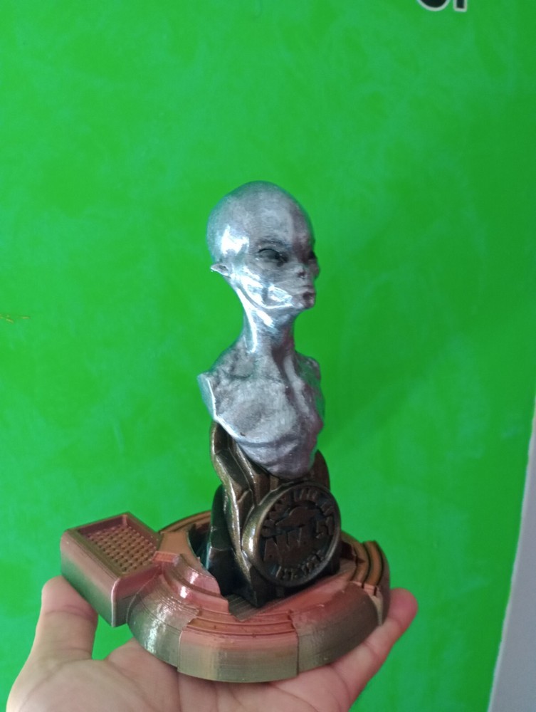 UFO Alien Bust Sculpture