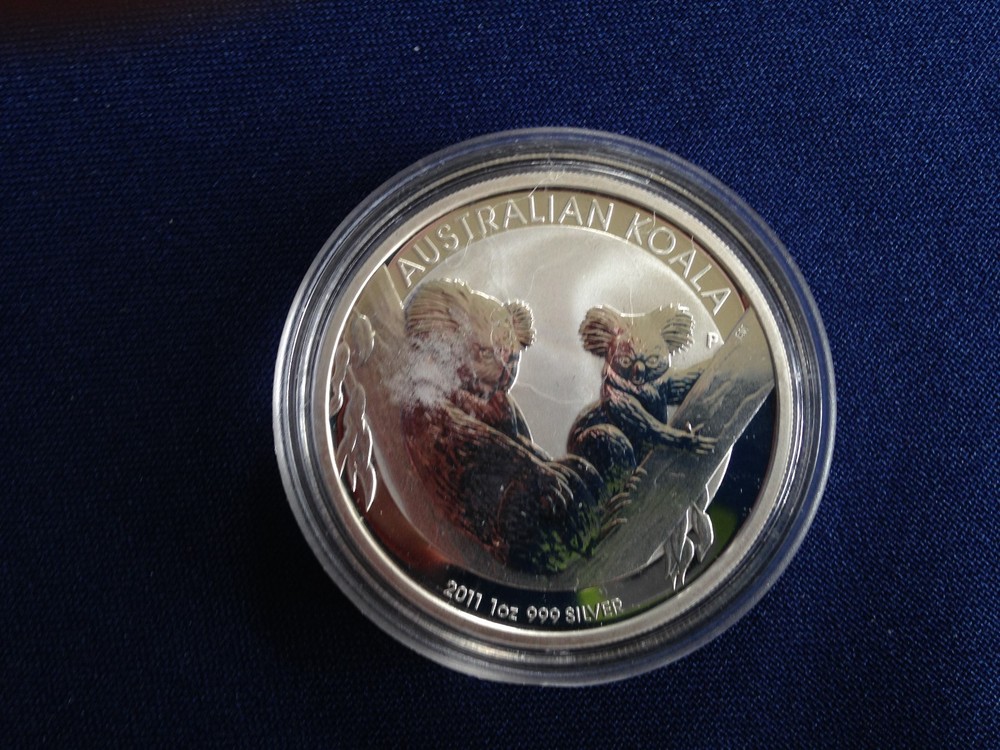 2011 Australia 1 Silver Koala Gem BU One