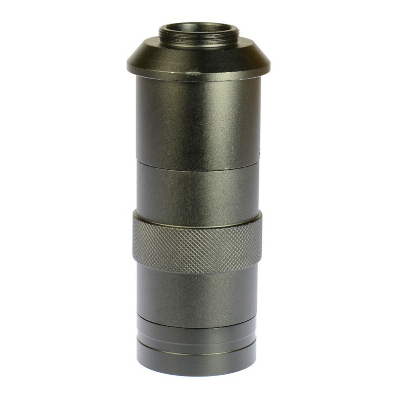 8X-100X C-Mount Microscope Lens C Mount Zoom Lens 25MM For Microscope Camera