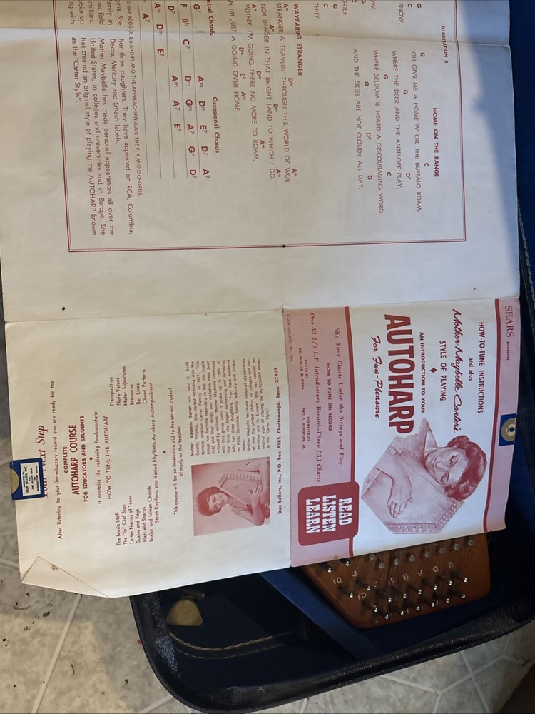 Autoharp Oscar Schmidt Model OS15B 15 chords 36 String