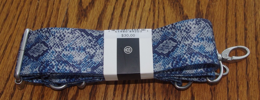 Adjustable Wide Crossbody Strap Replacement for Handbag 2" Guitar "Gray Python"