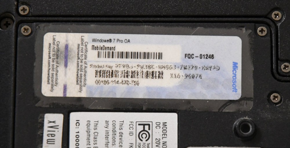 Windows 7 Pro Sticker Professional License COA