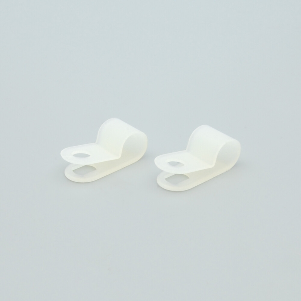 R-Type Cable Clamp 1/4" Clear 100pk