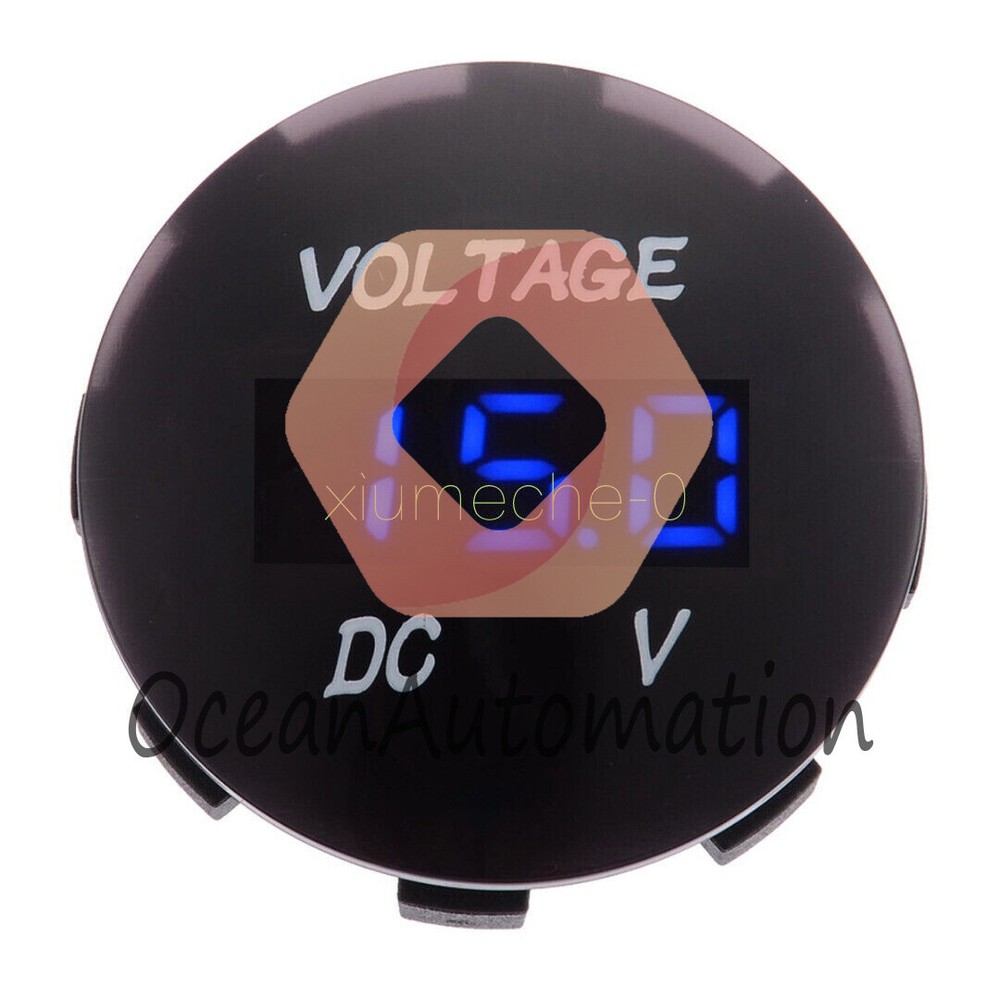 DC 12V-24V LED Panel Digital Voltage Meter Display Voltmeter Car Motorcycle B