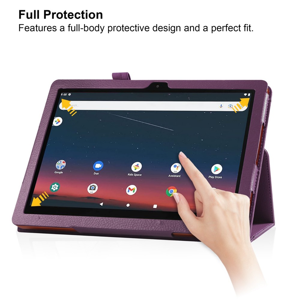 Case For AEEZO Android 14 / 13 Tablet 10.1'' Folio Stand Cover/ Screen Protector