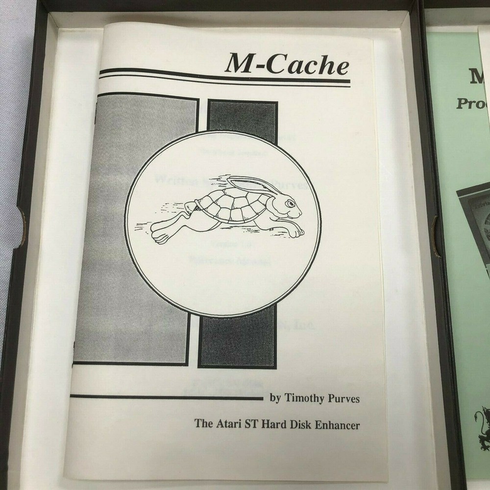 Genuine Vintage MICHTRON M-CACHE Hard Disk Caching Utility Software for Atari ST