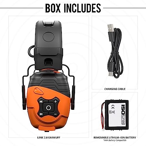 LINK Earmuff – Ear Protection Headphones for Work, Mowing, & Bluetooth