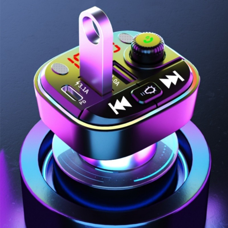 FM Transmitter, Bluetooth FM Transmitter Wireless Radio Adapter Car Kit