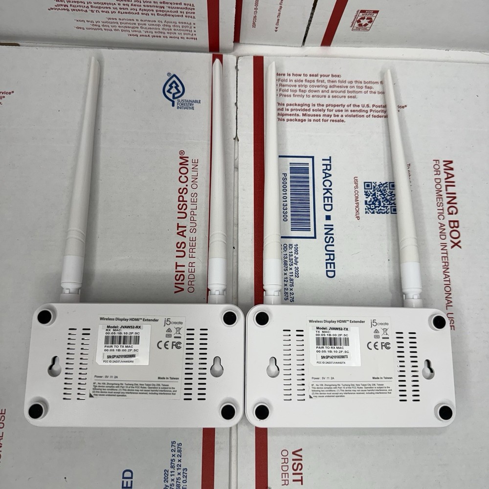 J5 Create JVAW52 Wireless HDMI Display Transmitter Receiver Extender