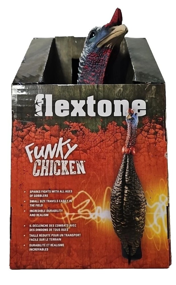Flextone Funky Chicken Decoy Non-intimidating Design Trigger Aggressive Behavior