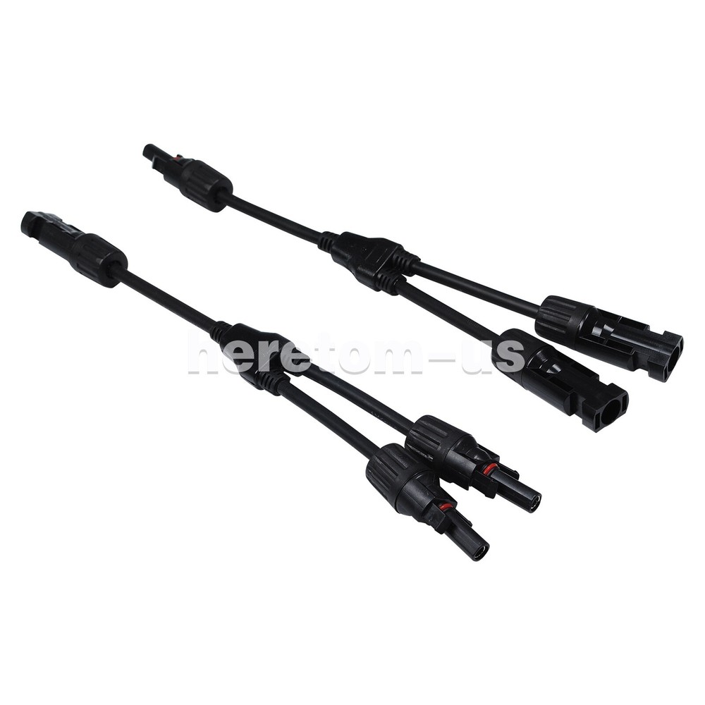 Solar Panel Y Branch Cable Connection Waterproof Adapter Connector Extension US
