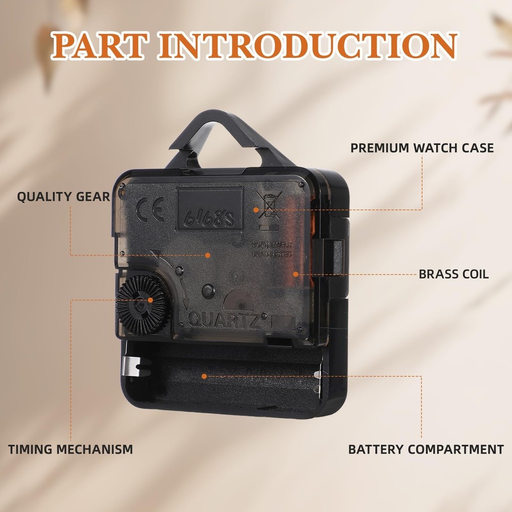 Clock Mechanism Replacement Quartz Clock Movement Replacement Works DIY Repai...