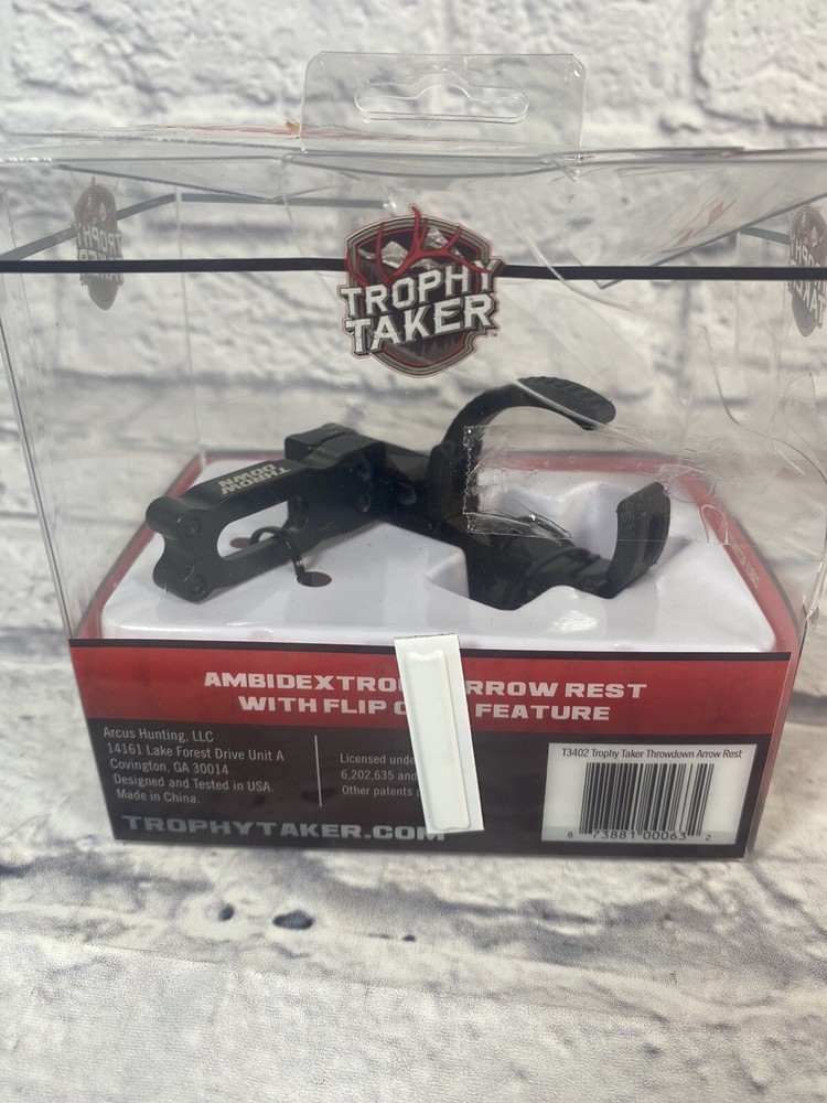 Trophy Taker Throwdown Rest Black RH or LH New