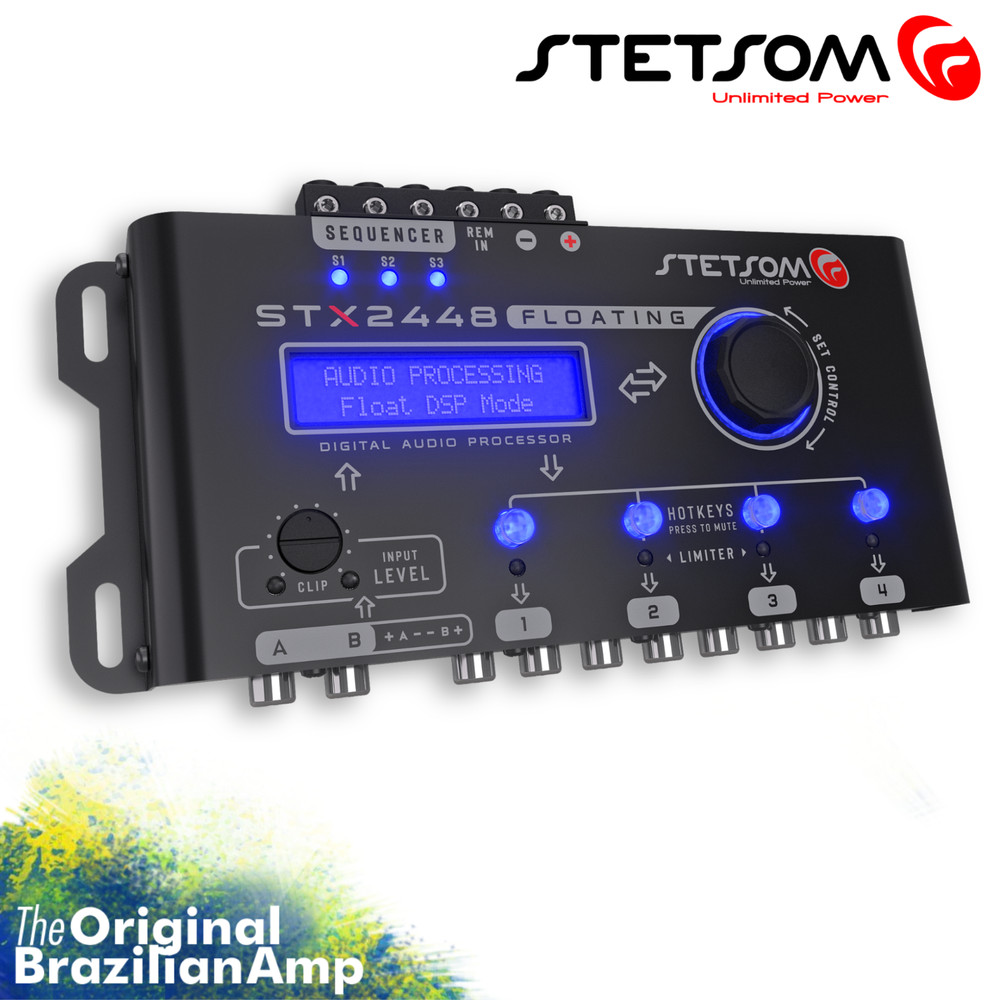 Stetsom STX 2448 Floating - DSP, Car Audio Processor, RCA & High Input
