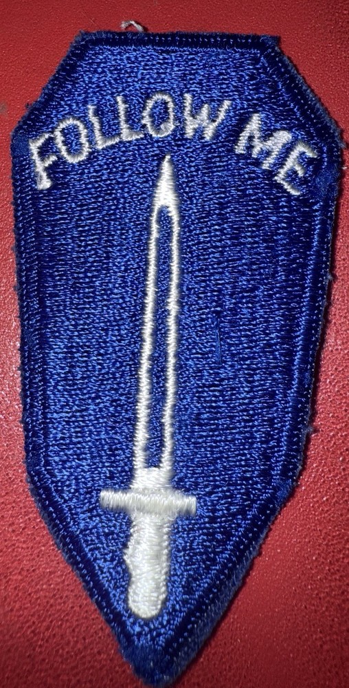 WW2 - 1950s Follow Me Infantry School SSI Patch (FL/AP)