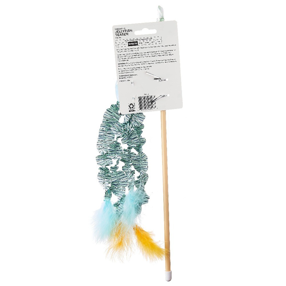 (2 pack) Cat Toy - Jellyfish Teaser with Catnip