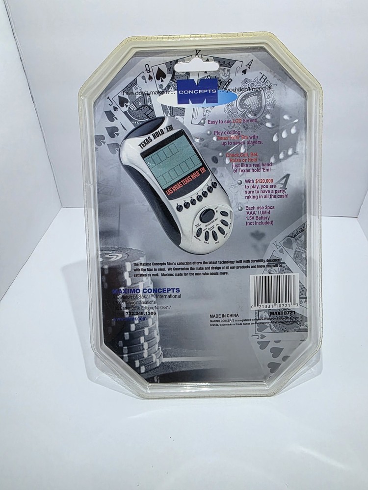 2 Maximo 2005 Electronic Handheld Casino Games