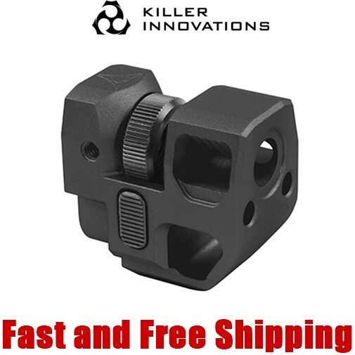 Killer Innovations Velocity Comp/Compensator/Muzzle Brake for P320 - Black