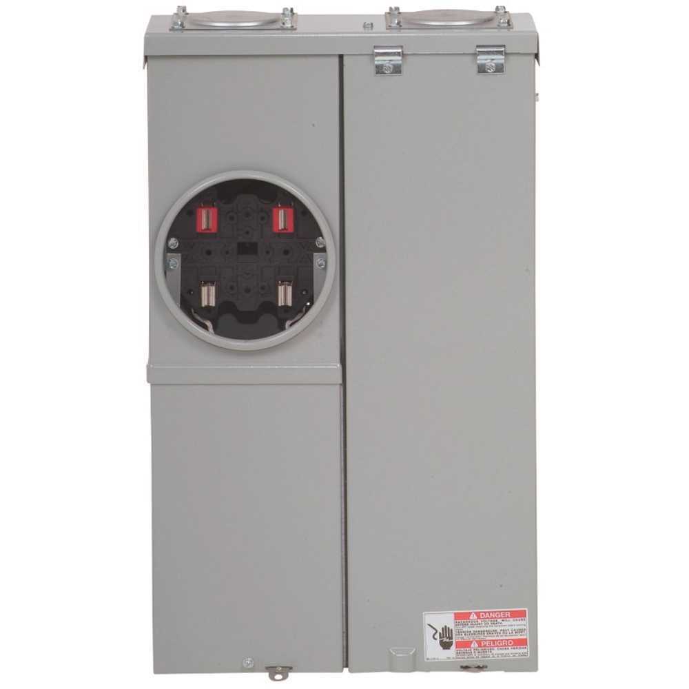 125 Amp 2-Space 4-Circuit EUSERC BR Type Main Lug Meter Breaker Surface