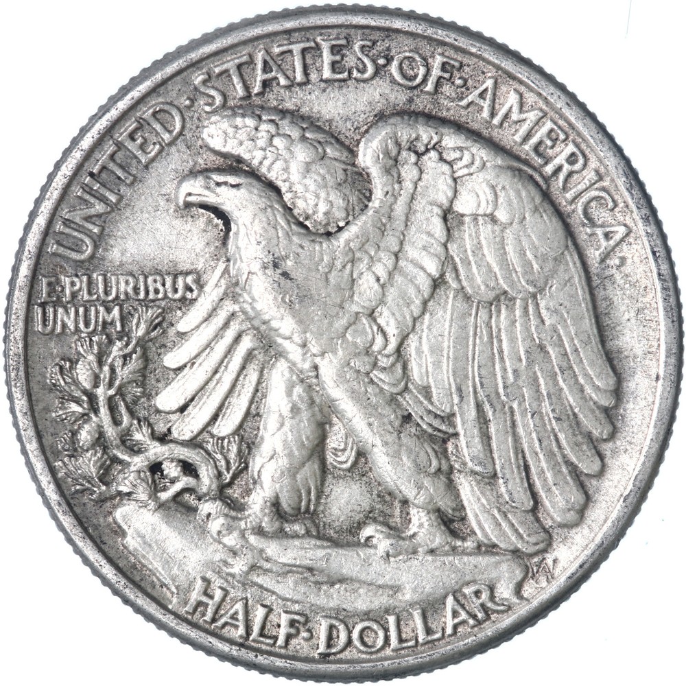 1943 (P) Walking Liberty Half Dollar 90% Silver Extra Fine XF