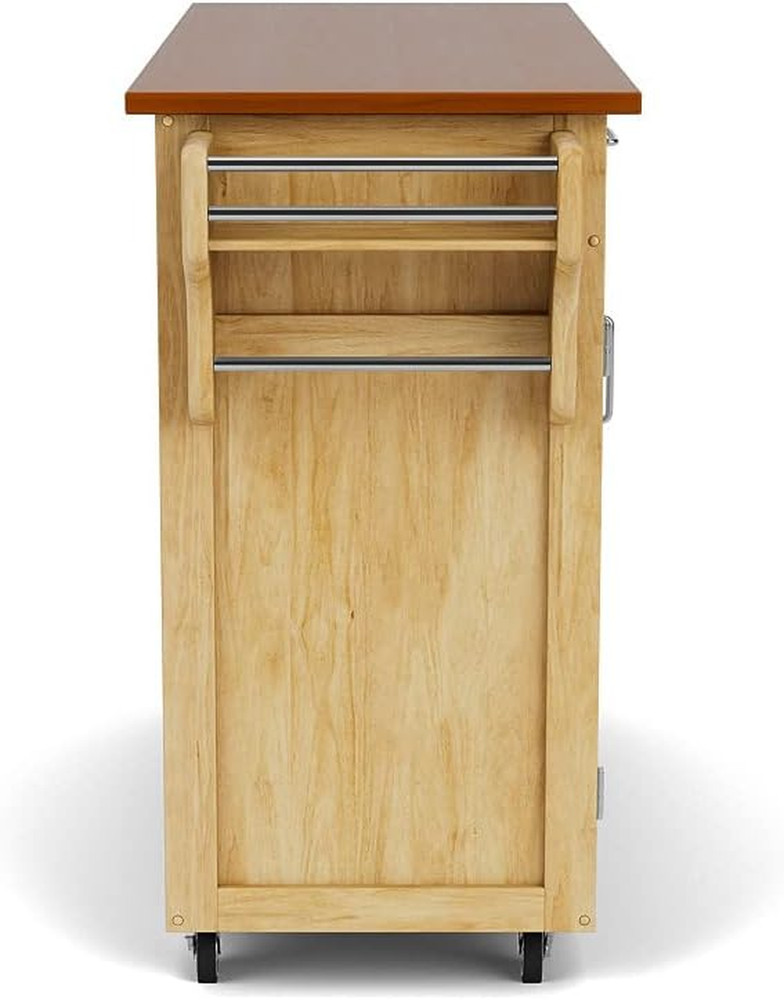 Natural Oak Create Kitchen Cart - Stylish & Functional Storage Solution