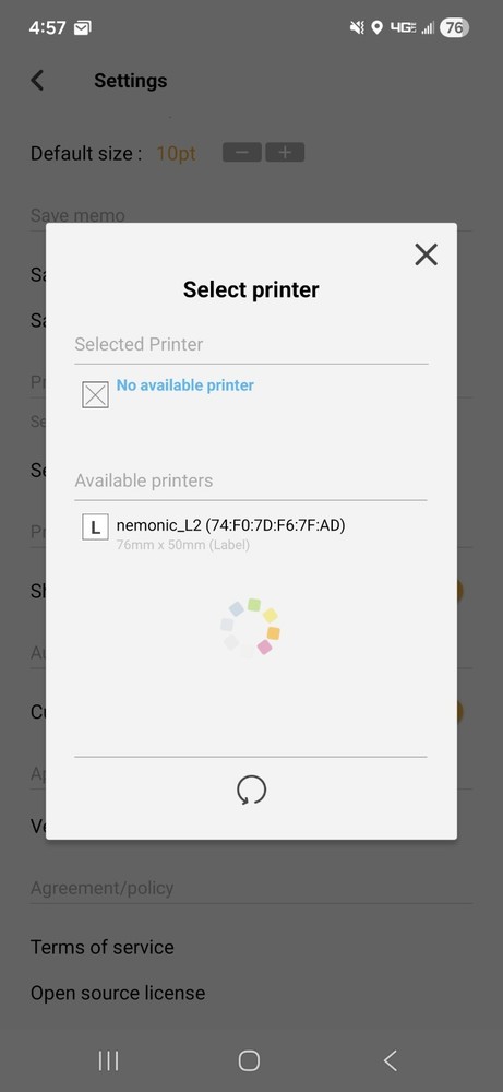 MANGOSLAB nemonic Label Printer & Sticky Notes Printer Thermal Label MIP-001LW