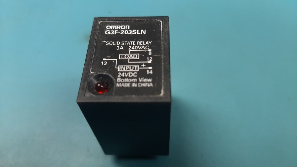 New Omron G3F-203SLN Solid State Relay 24Vdc WITH LED STATUS LIGHT