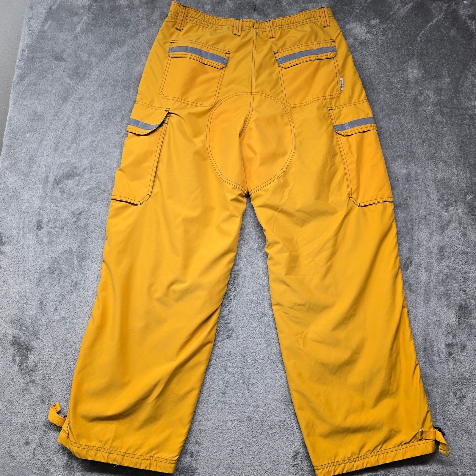 Vintage MACGEAR Reversible Cargo Pants Mens 36x32 Yellow/Green Gothic Skater