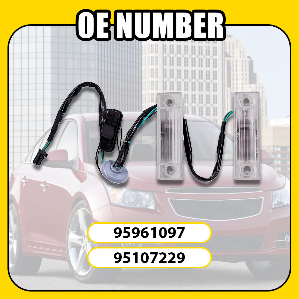 Trunk Release Switch Button With License Plate Lamp For 2011-2016 Chevy Cruze E