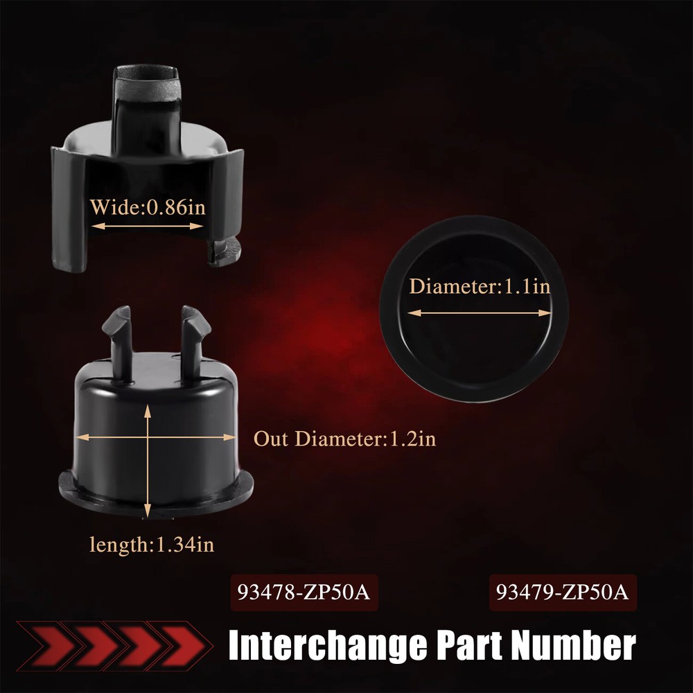 Quality Driver & Passenger Side Tailgate Hinge Bushing for Nissan Frontier 05-18