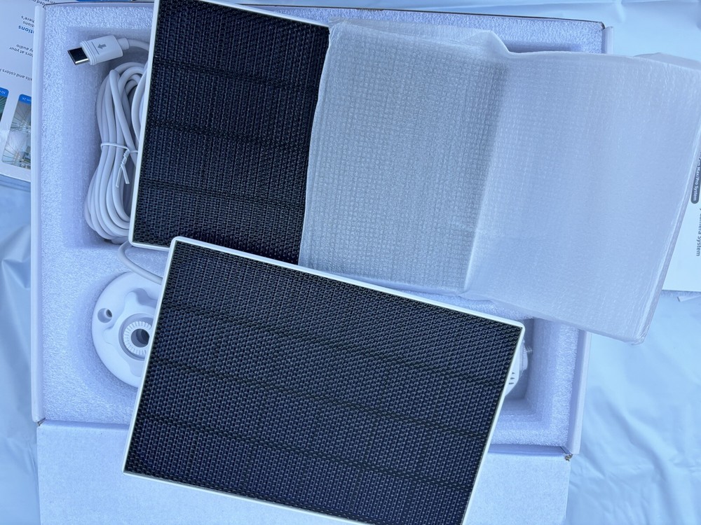 AOSU Solar Camera Security Outdoor - 2K Security Cameras Wireless. 2 cameras
