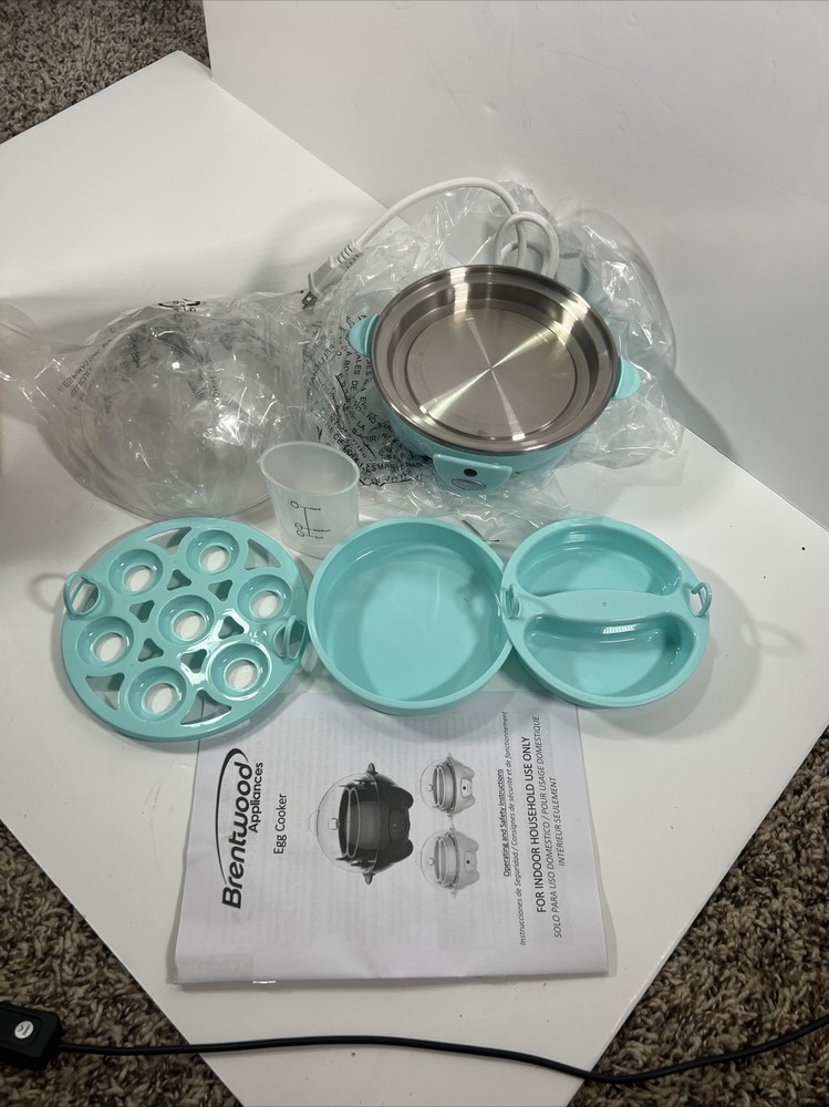 Brentwood Egg Cooker, TS-1045BL Open Box