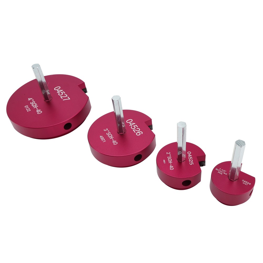 4PCS PVC Pipe Reamer Kit Fitting Socket Saver SCH Plumbing Tools For 1/2" Drills