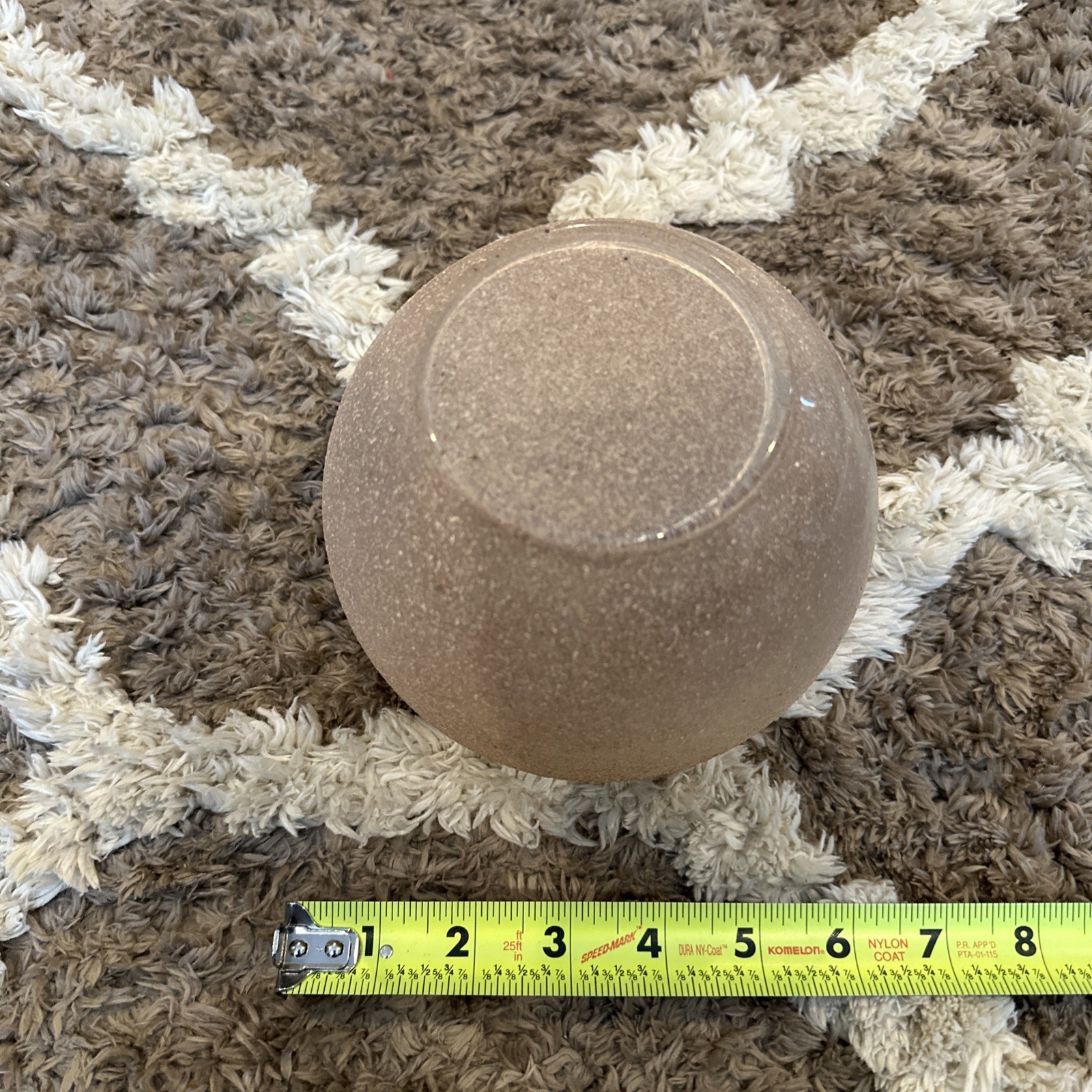 Decorative Texturized Material Coated Glass Bowl With Painted Moon 5.5” Diameter