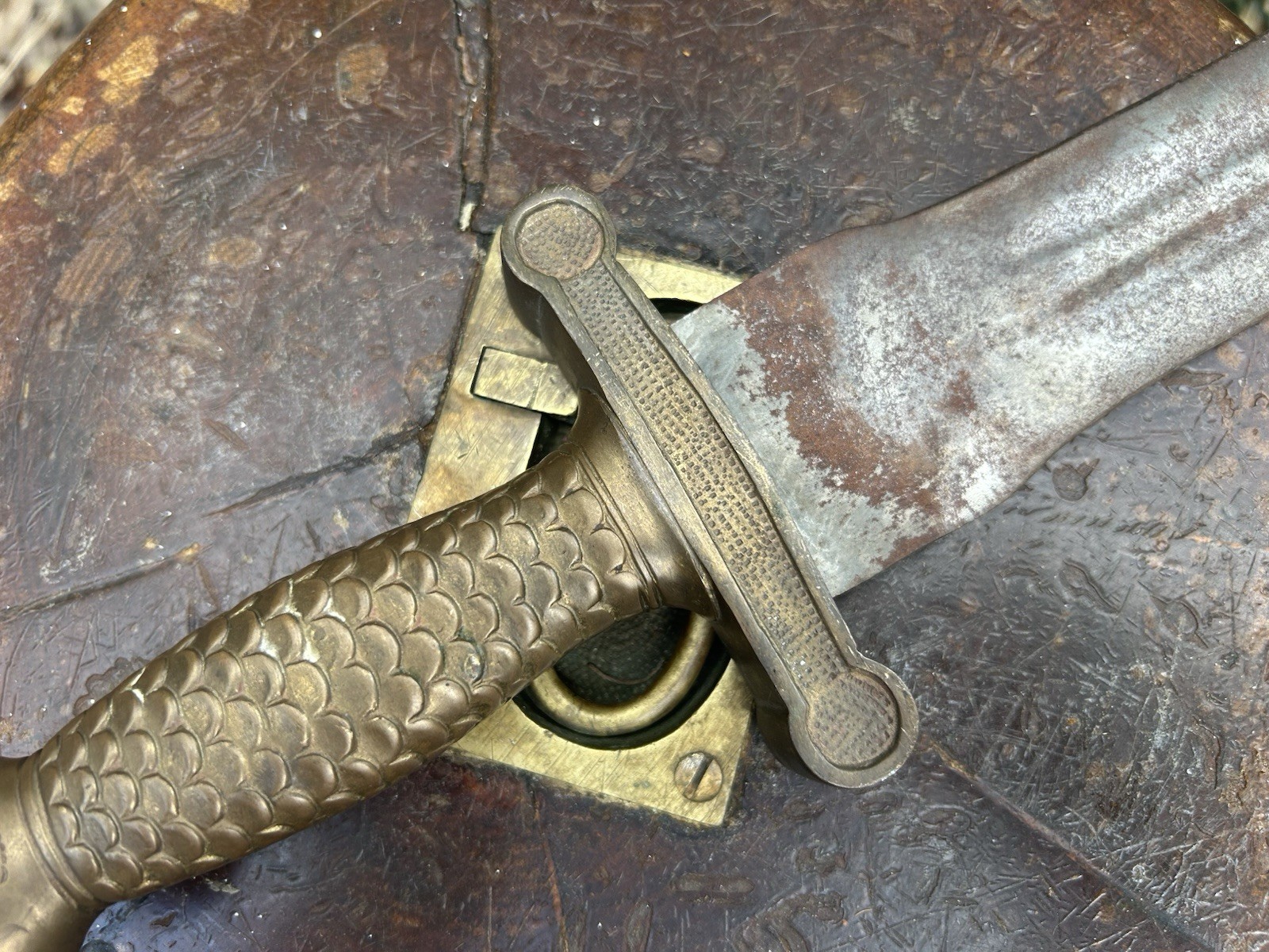 Civil War Sword Foot Artillery Short Sword Gladius 1800s Eagle Crown Scales 26”