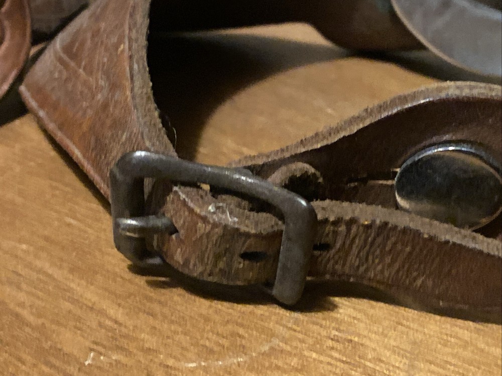 Vintage Spurs Hand Tooled Leather