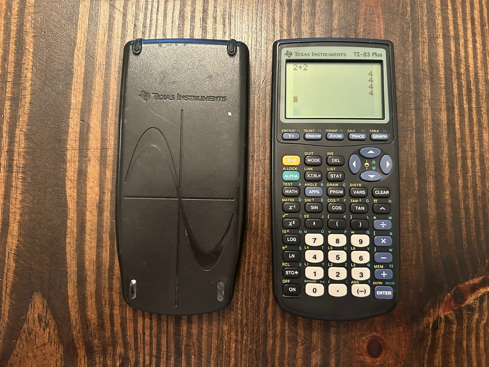 Texas Instruments TI-83 Plus Graphing Calculator Cover Tested READ