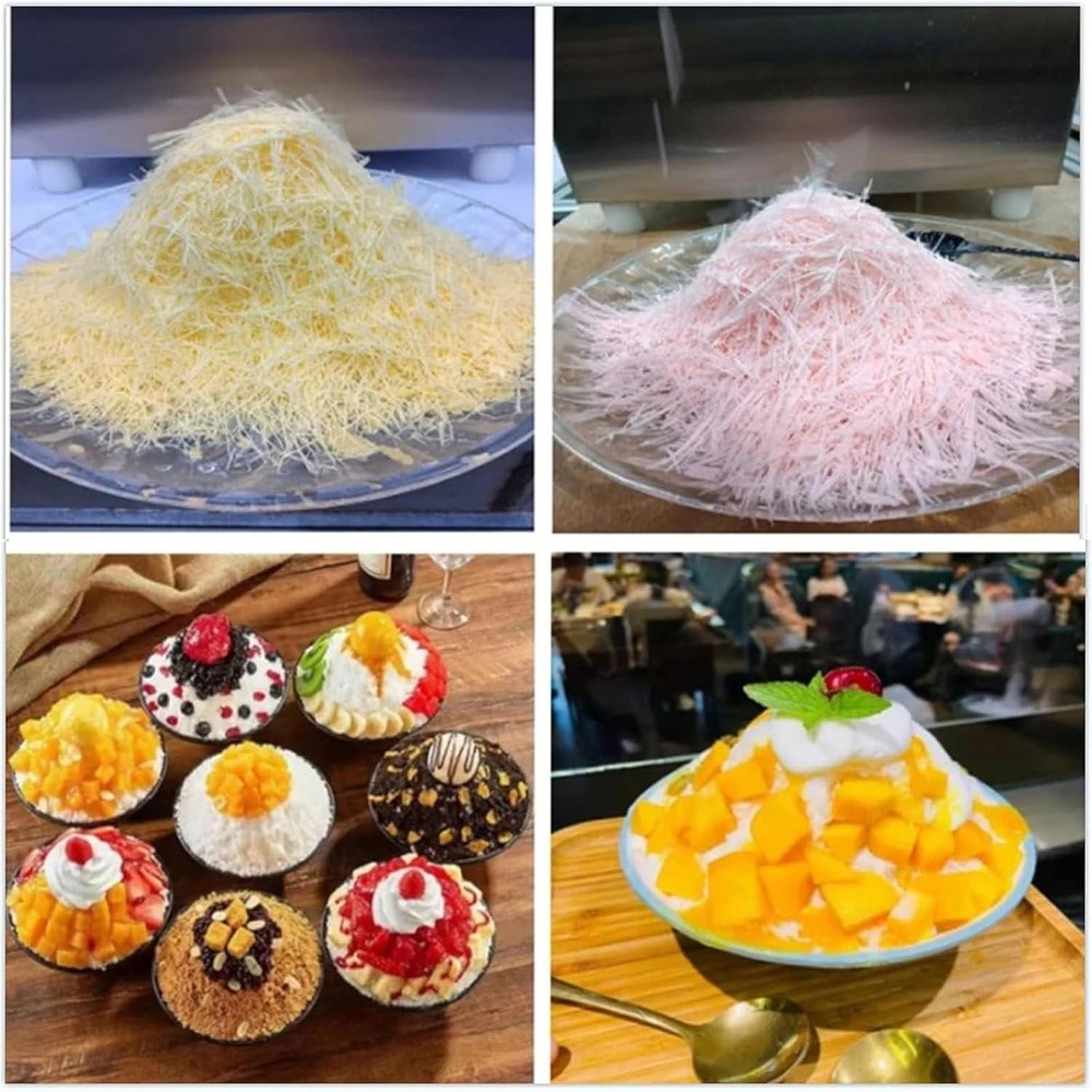 Commercial Snowflake Ice Machine Korean Shaved Ice Machine Automatic IceCrusher