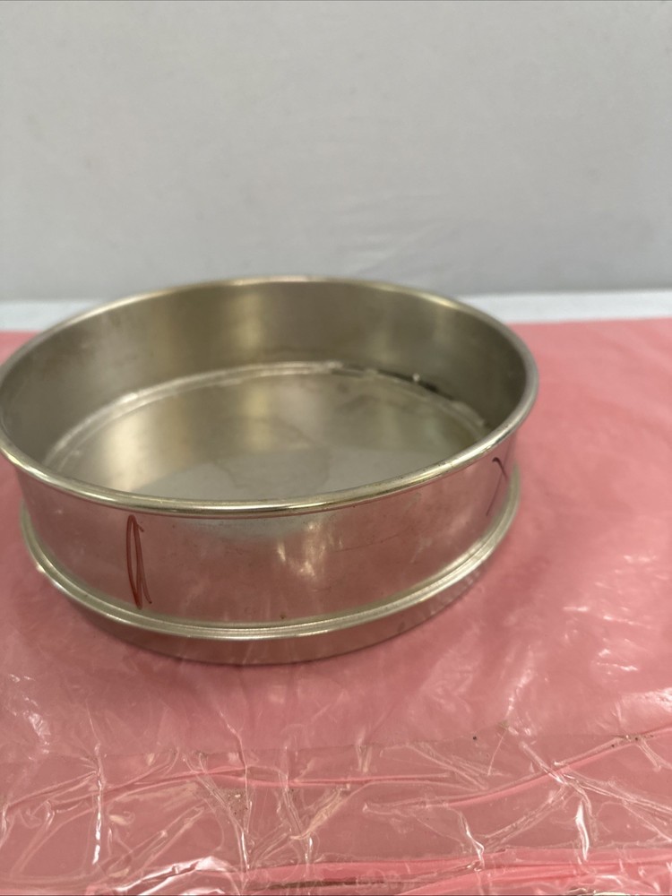 8 Inch Diameter Testing Sieve Stackable Receiver Pan VWR / Newark Wire Co.