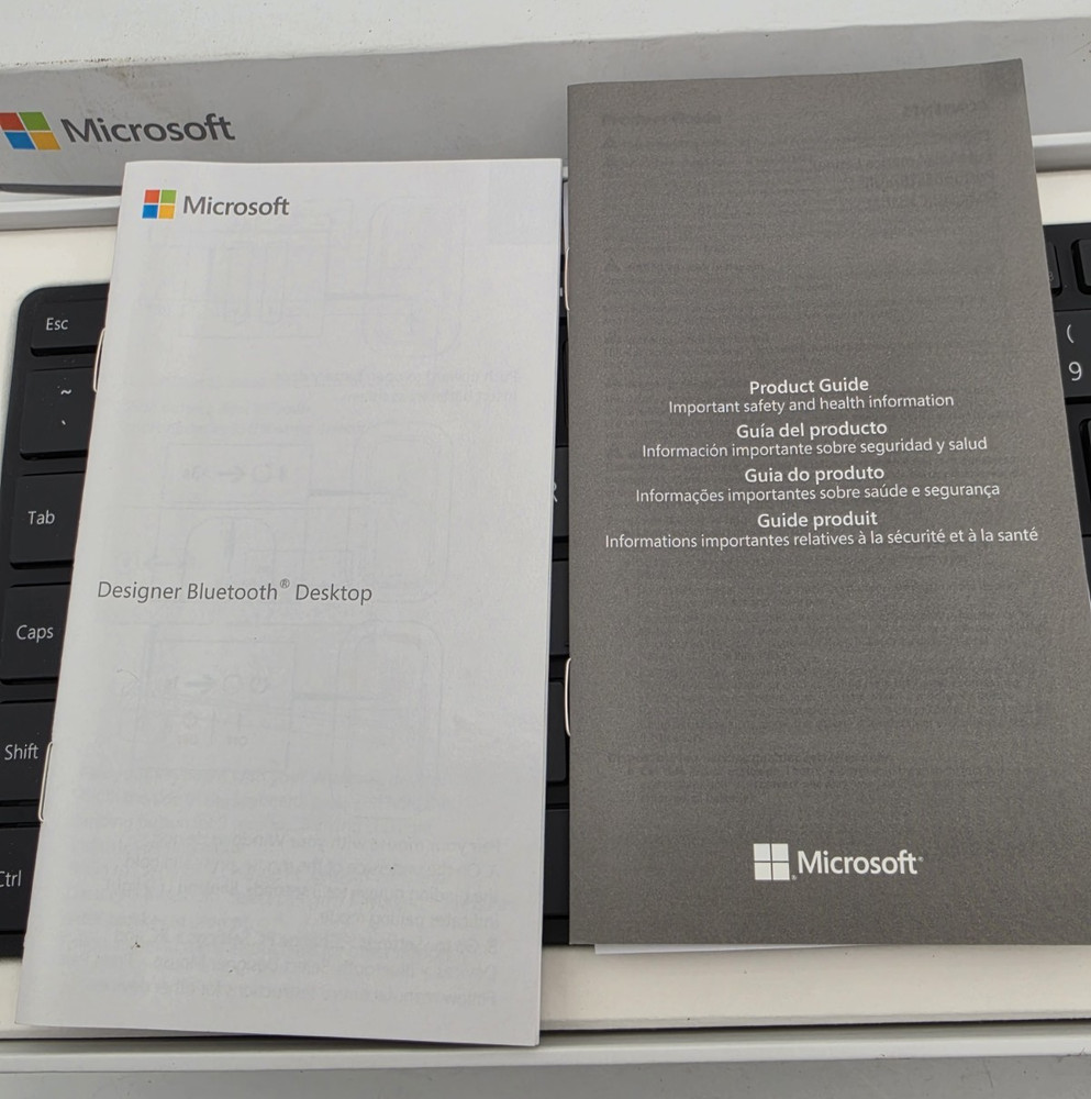 Microsoft Designer Bluetooth Desktop Keyboard & Mouse Model:1678/1679 Open Box