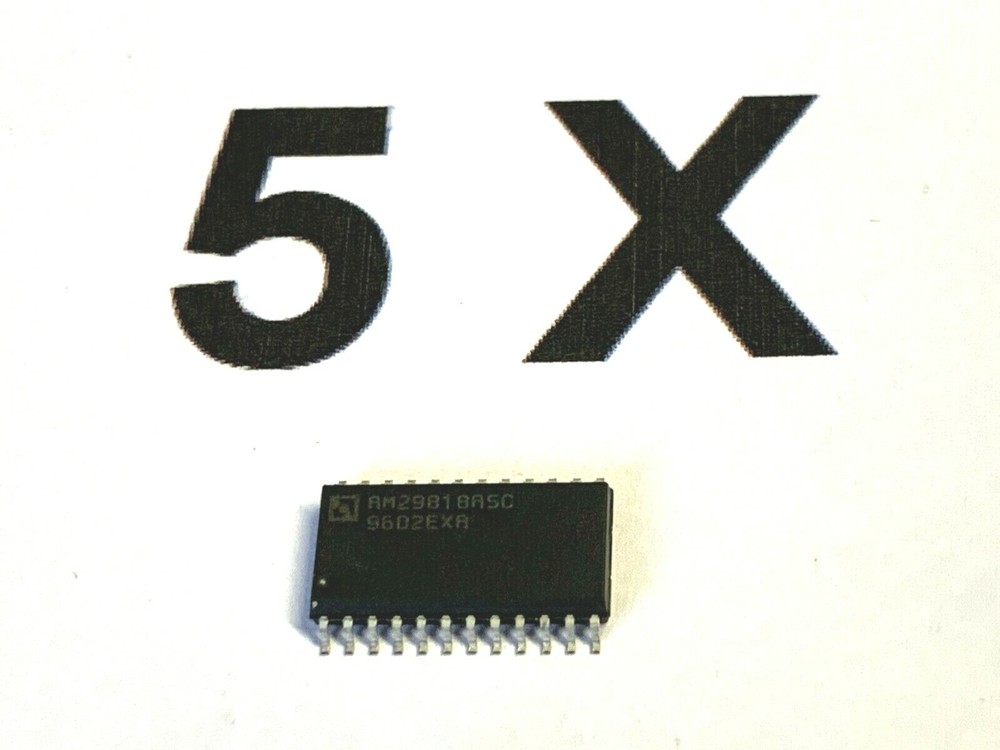 AM29818ASC, High Speed, 8-Bit Bus Driver, Parallel Register, SO24, 5 Pack